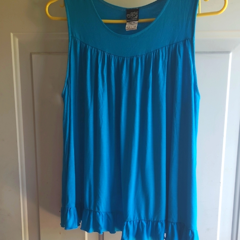 Blue Sleeveless Top